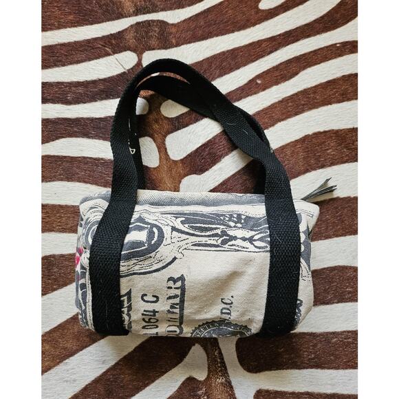 Y2K 2006 Rare Andy Warhol LOOP Dollar NYC Small Duffel Barrel Bag - Picture 3 of 11